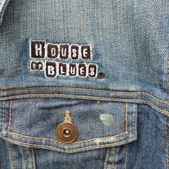 RARE House of Blues Denim Jacket Boho XL - Picture 2 of 8
